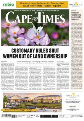 Cover of Cape Times