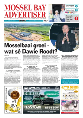 Cover of Mossel Bay Advertiser
