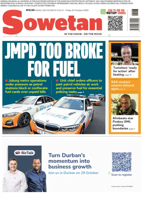 Cover of Sowetan