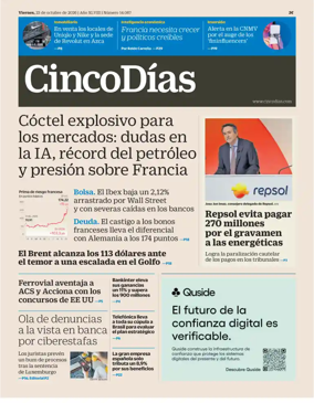 Cover of Cinco Dias