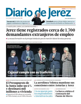 Cover of Diario de Jerez