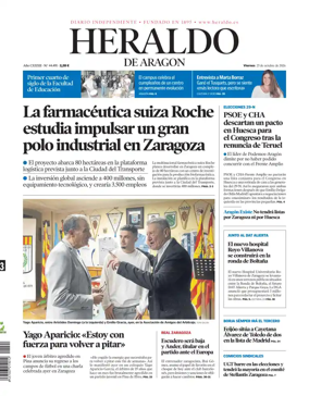 Cover of Heraldo de Aragon