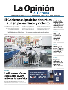 Cover of La Opinion de A Coruna