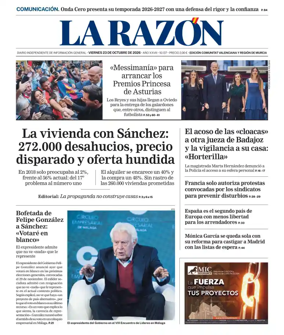 Cover of La Razon (Levante)