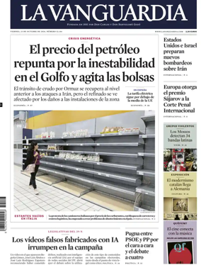 Cover of La Vanguardia (1st Edition)