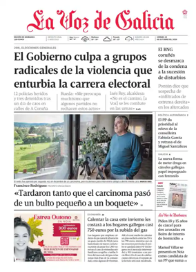 Cover of La Voz de Galicia (Barbanza)