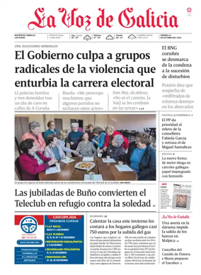 Cover of La Voz de Galicia (Carballo)