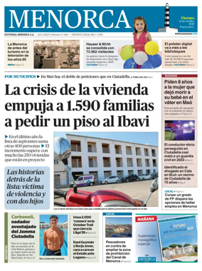 Cover of Menorca Diario Insular