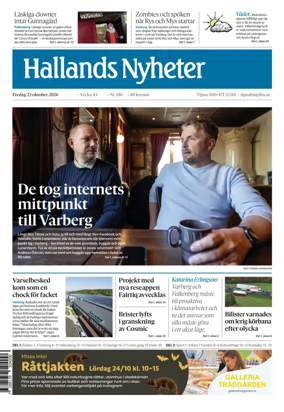 Cover of Hallands Nyheter