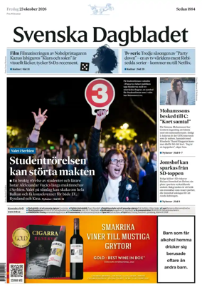 Cover of Svenska Dagbladet