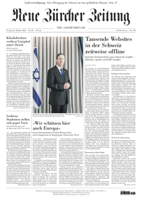 Cover of Neue Zurcher Zeitung