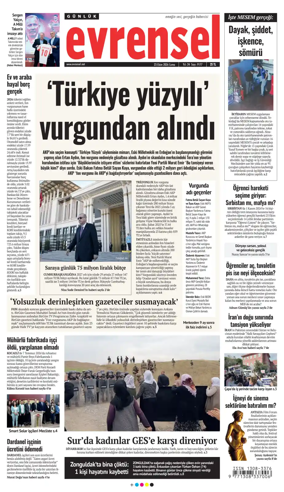 Cover of Evrensel Gazetesi
