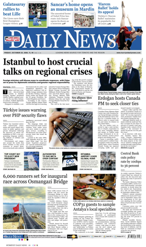 Cover of Hurriyet Daily News & Economic Review