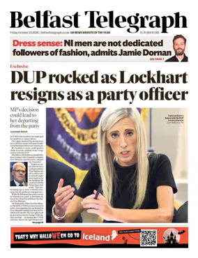 Cover of Belfast Telegraph