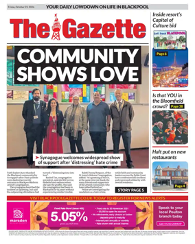 Cover of Blackpool Gazette