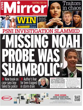 Cover of Daily Mirror (Northern Ireland)