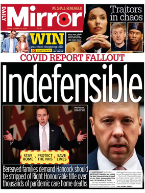 Cover of Daily Mirror