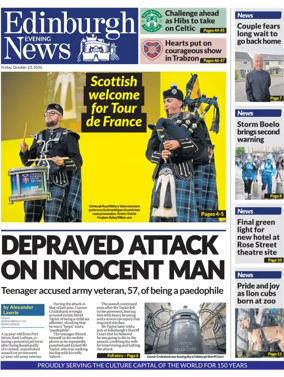 Cover of Edinburgh Evening News