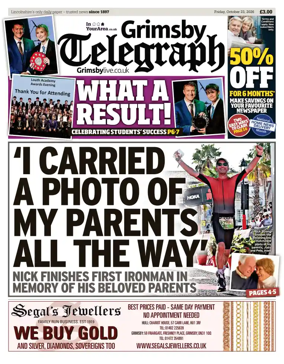 Cover of Grimsby Telegraph