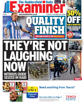 Cover of Huddersfield Daily Examiner