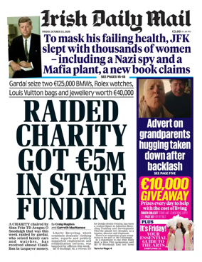 Cover of Irish Daily Mail