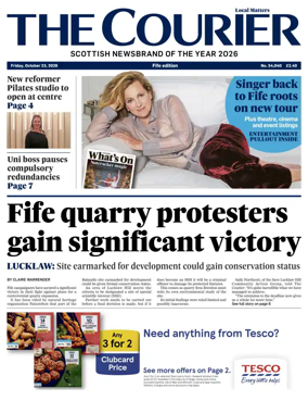 Cover of The Courier & Advertiser (Fife Edition)