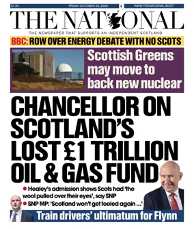 Cover of The National (Scotland)