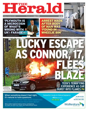 Cover of The Plymouth Herald
