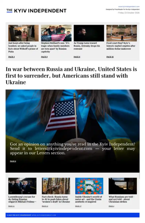 Cover of The Kyiv Independent