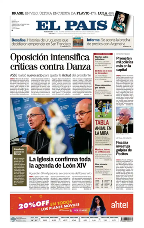 Cover of El Pais (Uruguay)