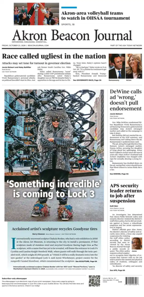 Cover of Akron Beacon Journal