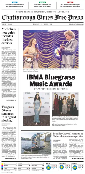 Cover of Chattanooga Times Free Press