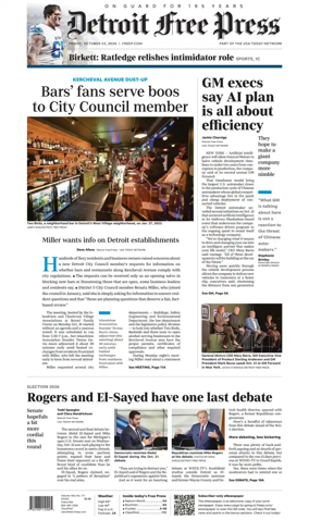 Cover of Detroit Free Press