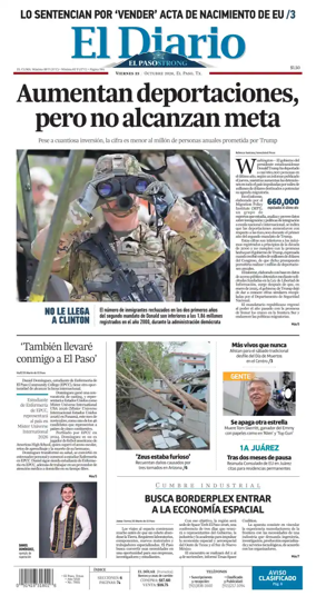 Cover of El Diario de El Paso
