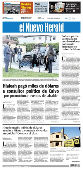 Cover of El Nuevo Herald