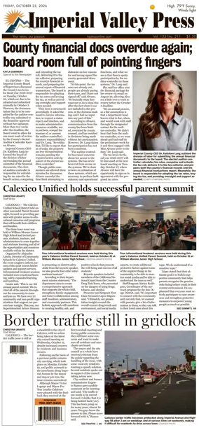 Cover of Imperial Valley Press