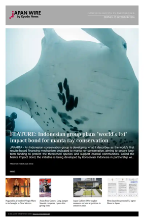 Cover of Japan Wire by Kyodo News