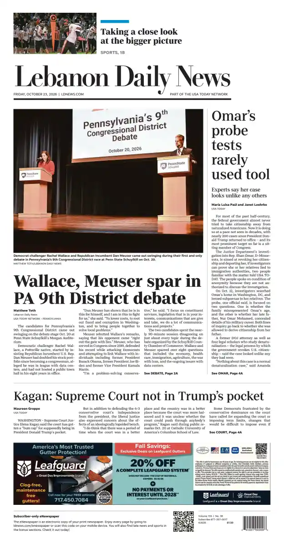 Cover of Lebanon Daily News