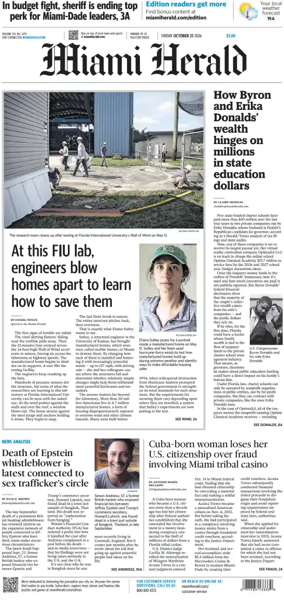 Cover of Miami Herald