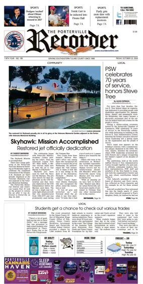 Cover of Porterville Recorder