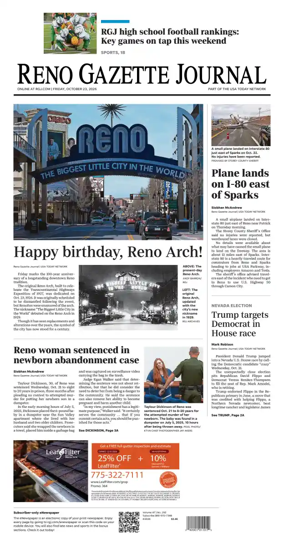 Cover of Reno Gazette Journal