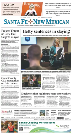 Cover of Santa Fe New Mexican