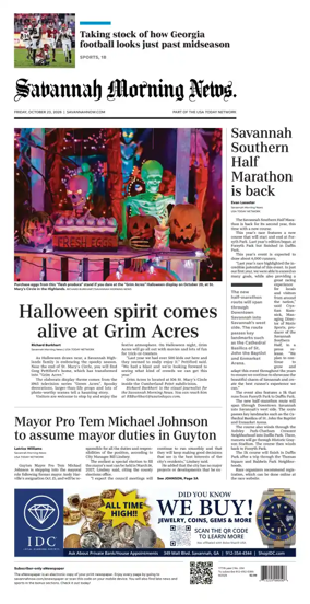 Cover of Savannah Morning News
