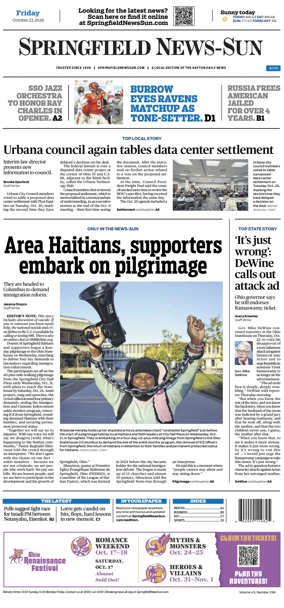 Cover of Springfield News-Sun