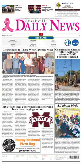 Cover of Starkville Daily News