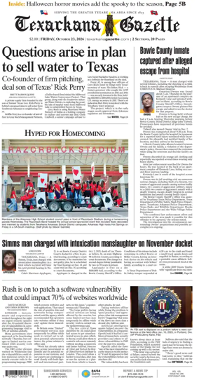 Cover of Texarkana Gazette