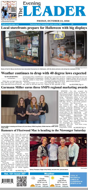 Cover of The Evening Leader