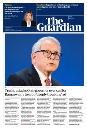 Cover of The Guardian (USA)