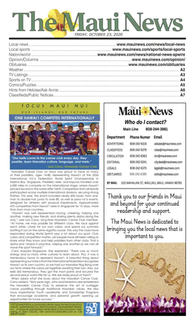 Cover of The Maui News