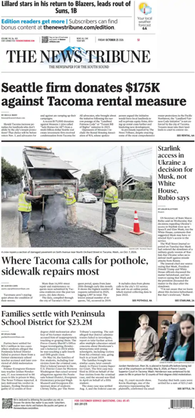 Cover of The News Tribune
